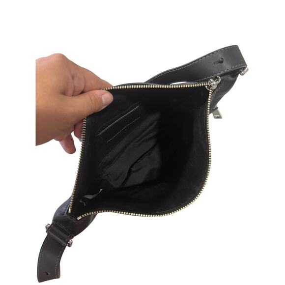 Marc Jacobs The Mini Sling Convertible Leather Hobo Purse Black - Picture 3 of 15